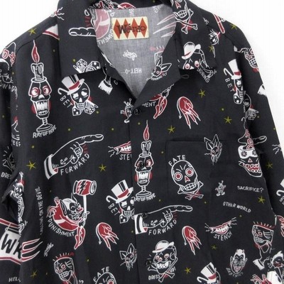 WEIRDO 2XL ウィアード ワークシャツ オープンカラーシャツ 長袖
