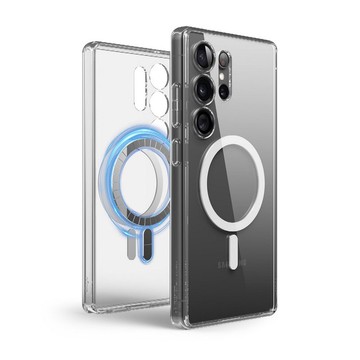 三星 Galaxy S25 Ultra 6.8吋磁吸防摔邊框透明Hybrid手機殼