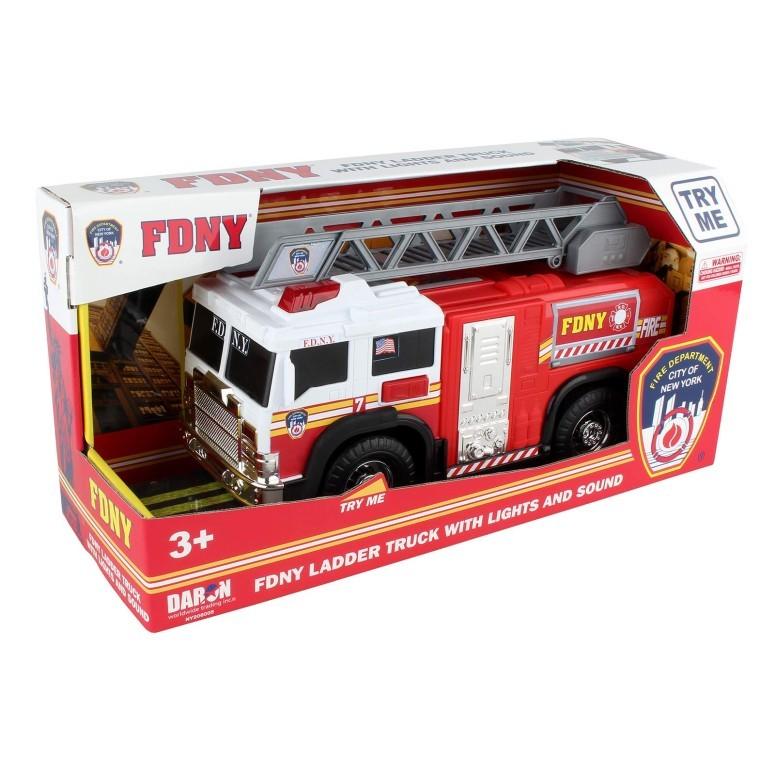 Fdny ラダートラック ライト＆サウンド付 2019 Daron Fdny Ladder Truck With Lights