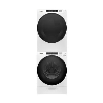 Whirlpool惠而浦 8TWFW8620HW+8TWGD8620HW 17+16公斤 洗乾衣機堆疊