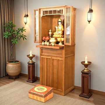 宅配免運😊實木佛龕家用供桌立櫃供奉臺觀音菩薩新中式佛臺佛桌簡約現代風格 供桌 神像供臺 神龕 神明桌 祖先桌 神台