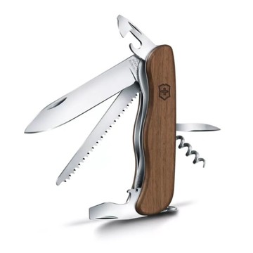 【Victorinox 瑞士維氏】瑞士刀 FORESTER WOOD 10用 (0.8361.63)