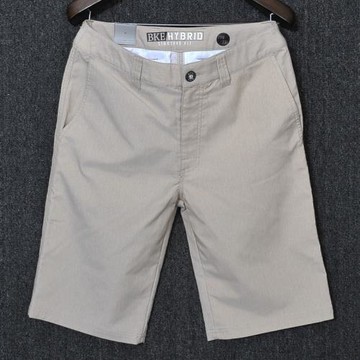 歐美出口BkeHybrid通勤卡其色休閑短褲五分褲工裝褲速干短褲商務