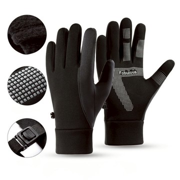 手套 冬季防風防潑水手套 掌心防滑手套 防風手套 防潑水手套 加絨保暖手套 防寒手套 冬季手套 台灣賣家 台灣出貨