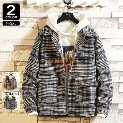 コーチジャケット メンズ 秋服 おしゃれ ジャケット ブルゾン 千鳥柄 グレンチェック アウター 春秋 通販 Lineポイント最大get Lineショッピング