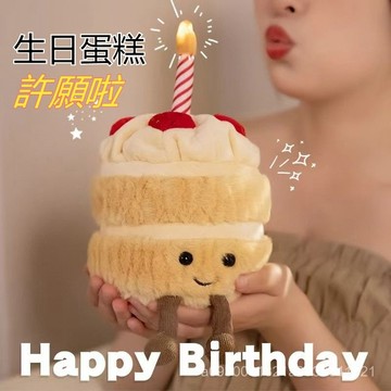 ⚡【熱銷款】生日蛋糕娃娃 唱歌娃娃 生日蛋糕娃娃 生日蛋糕玩偶 公仔毛絨玩具 搞怪唱歌布偶 可愛趣味生日禮物 女生娃娃