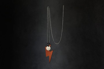 UNIC經典閃電項鍊/ 真皮項鍊 / 皮革吊飾【可客製化】