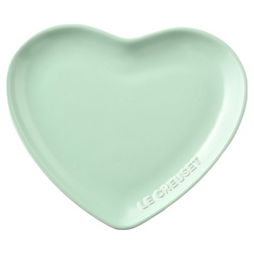 LE CREUSET 花蕾系列 心型盤  17cm  甜薄荷  1個