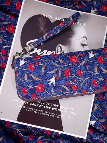 【開運錢包】花鳥風月。布長夾/皮夾/錢包/零錢包