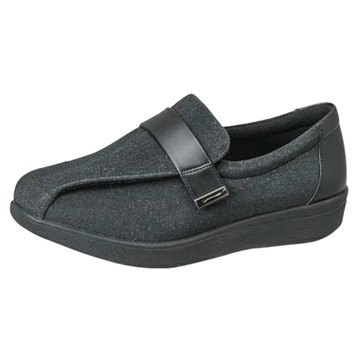 moonSTAR 月星 4E樂活休閒鞋 LAW0386 寬楦舒適  24cm  黑灰色