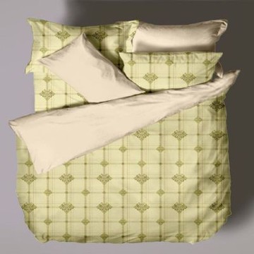 LAMINA 蘇格蘭(米) 加大 100%純棉床包枕套三件組