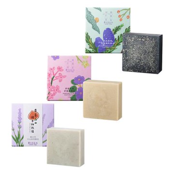【薰衣草森林 Select】 洗顏礦物皂系列 110g 各1入 | 潔顏皂 肥皂 洗臉皂 薰衣草 洗臉 活性碳 矽藻 火山泥