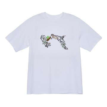 5th STREET｜男裝｜logo繡圖印花短袖T恤｜白色