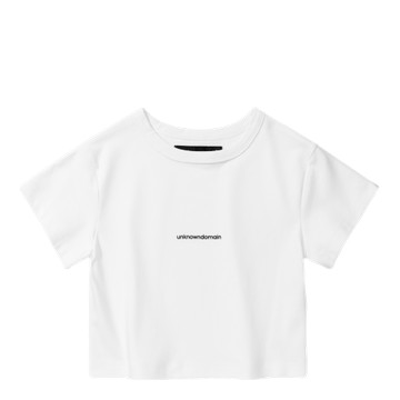 UNKNOWNDOMAIN CAPSULE WARDROBE XS LOGO TEE WHITE