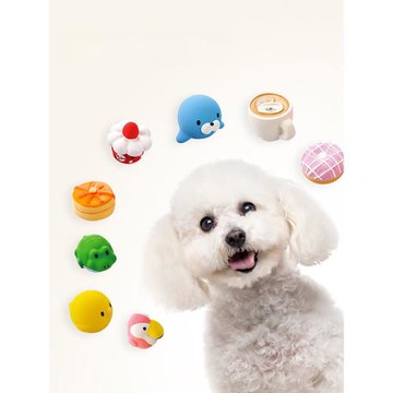 日本petio派地奧狗狗天然乳膠發聲玩具中小型犬比熊耐咬互動玩具