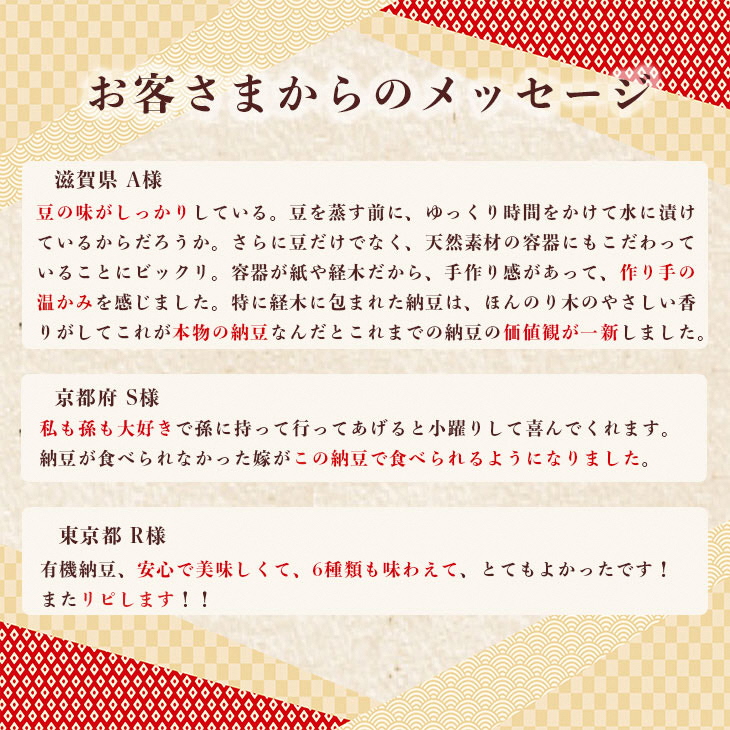 京・丹波納豆 有機JAS認証・国産有機納豆 6ヶ月定期便［全6種類（40ｇ×20個、88g×1）×全6回］