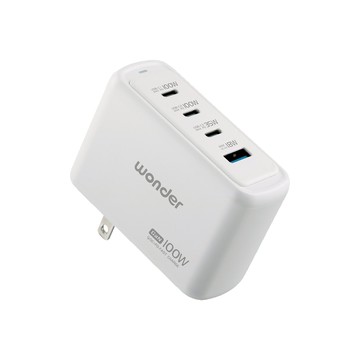 WONDER WA-A17TS4 100W GaN氮化鎵極速智能充電器組