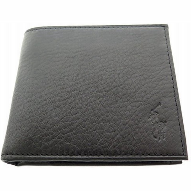 財布 メンズ ポロラルフローレン Polo Ralph Lauren 二つ折り財布 メンズ ブラック ブラック レザー 通販 Lineポイント最大0 5 Get Lineショッピング