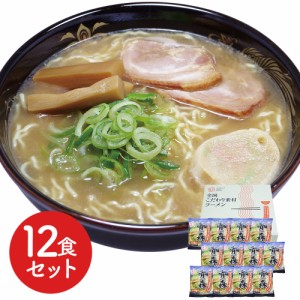 らーめん 青森 魚介豚骨醤油ラーメン 12食セット