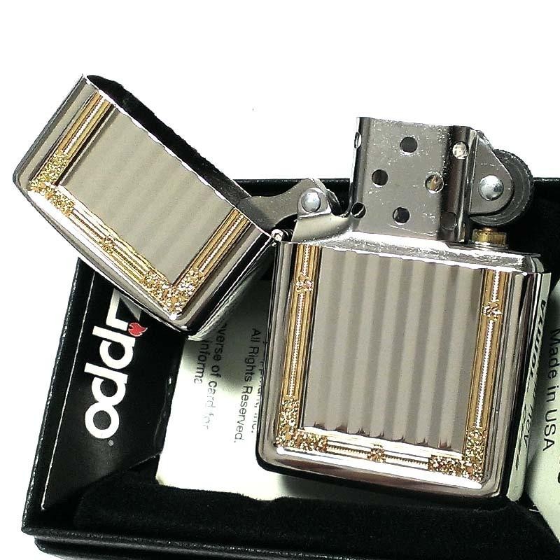 ジッポ アーマー GPフレーム ダイアノシルバー ZIPPO ライター 両面