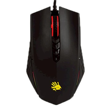 A4TECH 雙飛燕 bloodY 血手幽靈 Drag Click 光微動遊戲鼠  黑色  A70