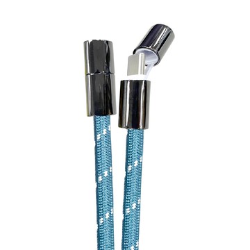 REAICE 台陞科技 2WAY手機掛繩充電線 Type-C-Type-C  150cm  珠光藍  1條