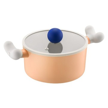 LocknLock 樂扣樂扣 Rolling Pop系列 雙耳湯鍋 IH爐 電磁爐適用 LOP1182IH  18cm  1個  淺粉色