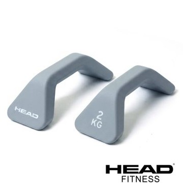 HEAD 啞鈴伏地挺身器(2x2kg)-迷霧灰