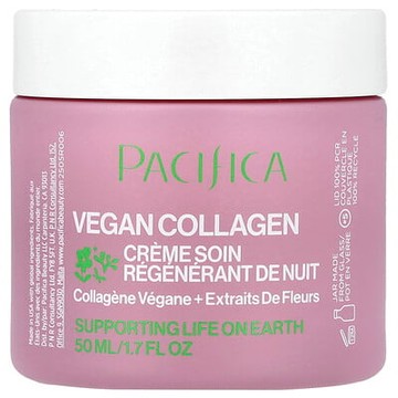 Pacifica, 全素膠原蛋白，夜間修復乳，1.7 液量盎司（50 毫升）