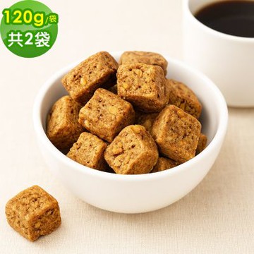 順便幸福 咖啡核桃司康脆脆120gx2袋(餅乾 零食 甜點)