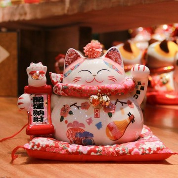 福緣貓創意招財貓開業禮物家居客廳桌面小擺件送朋友辦公室裝飾品