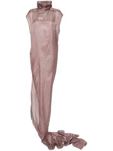 Rick Owens - Edfu T asymmetric dress - women - Silk - 42 - Pink