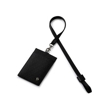 【PORTER INTERNATIONAL】簡約時尚 LOGIC系列 真皮證件套(黑色)