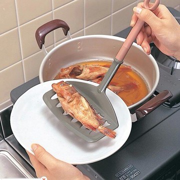 inomata 油炸勺 油炸鏟 魚鏟 鍋鏟 翻魚鏟 煎魚專用鍋鏟 烹飪