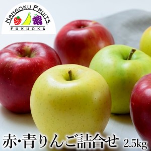 赤・青りんごの詰合せ　約2.5kg (9～10玉)