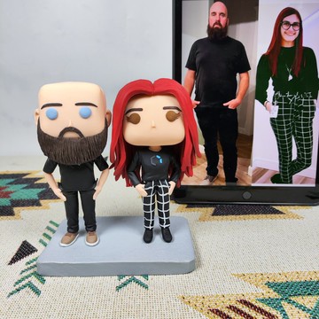 客製化3D人像公仔 訂製手工Funko Pop情侶父母夫妻結婚週年禮物