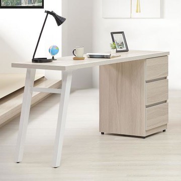 【Homelike】 喜家居120cm三抽造型書桌(2502)
