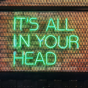 IT'S ALL IN YOUR HEAD霓虹燈LED發光字Neon Sign禮物手作設計燈