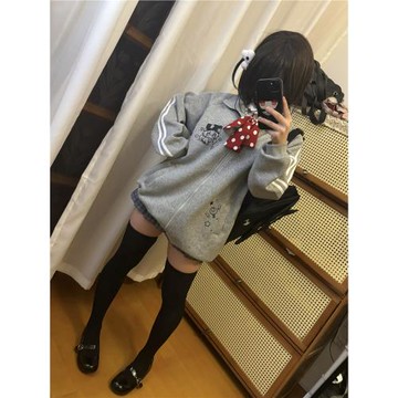 邱邱自制日系萌感動漫感宅宅立領百搭秋季新款長袖外套