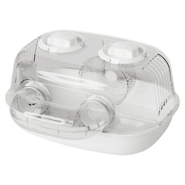 Lanboer 倉鼠Double Cat一體式籠子  1個  白色