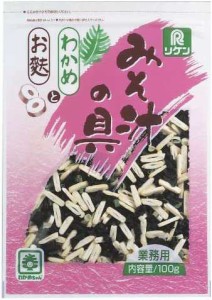 リケン みそ汁の具 わかめとお麩 100g