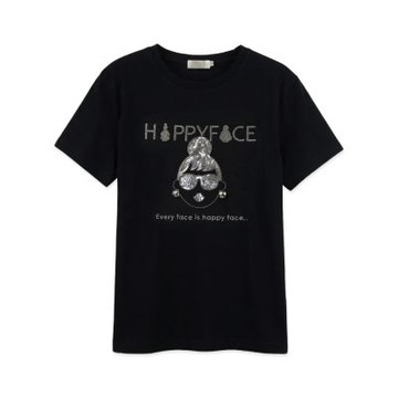 HAPPYFACE 怪甜心EMMA T-SHIRT 黑 (F29283)