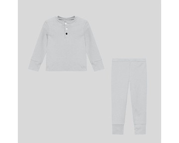 The Sleepy Collection - 兒童兩件式匹馬棉家居服/睡衣 - Grey