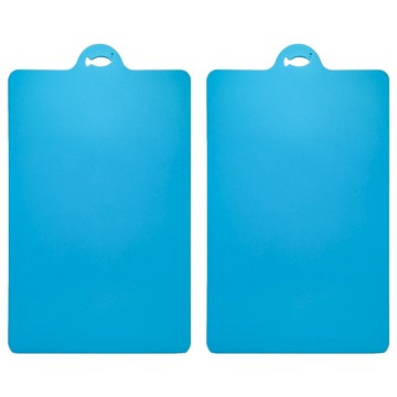 inomata 日本魚類塑膠砧板  藍色  2個
