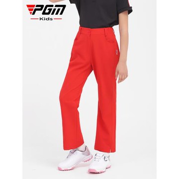 PGM 新品女童高爾夫服裝秋冬季運動長褲速干透氣喇叭褲闊腿褲