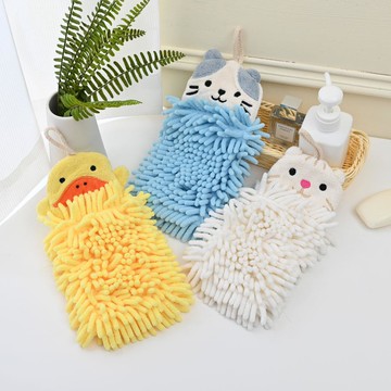 YABY雪尼爾動物擦手巾-多款任選