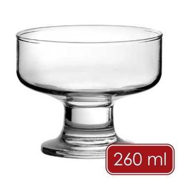 《Utopia》Saxon高腳甜點玻璃杯-晶透260ml-- 水杯 茶杯 咖啡杯 聖代杯