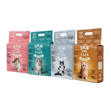 DORO CATS 短顆粒米粒型豆腐貓砂 7Lx6包 豆腐砂/貓砂/可沖馬桶