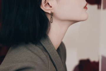 COR-DATE / UNISEX / 麻花鏈條耳環