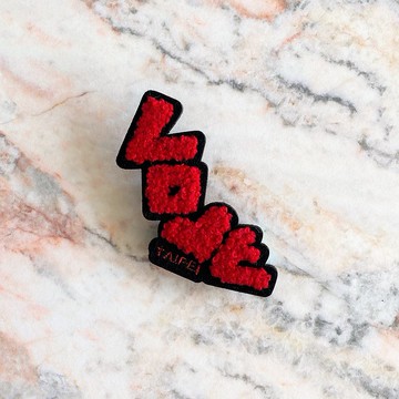 MILU台灣文創/ 正版LOVE台北 繡片貼或別針/ 台灣製 Taiwan